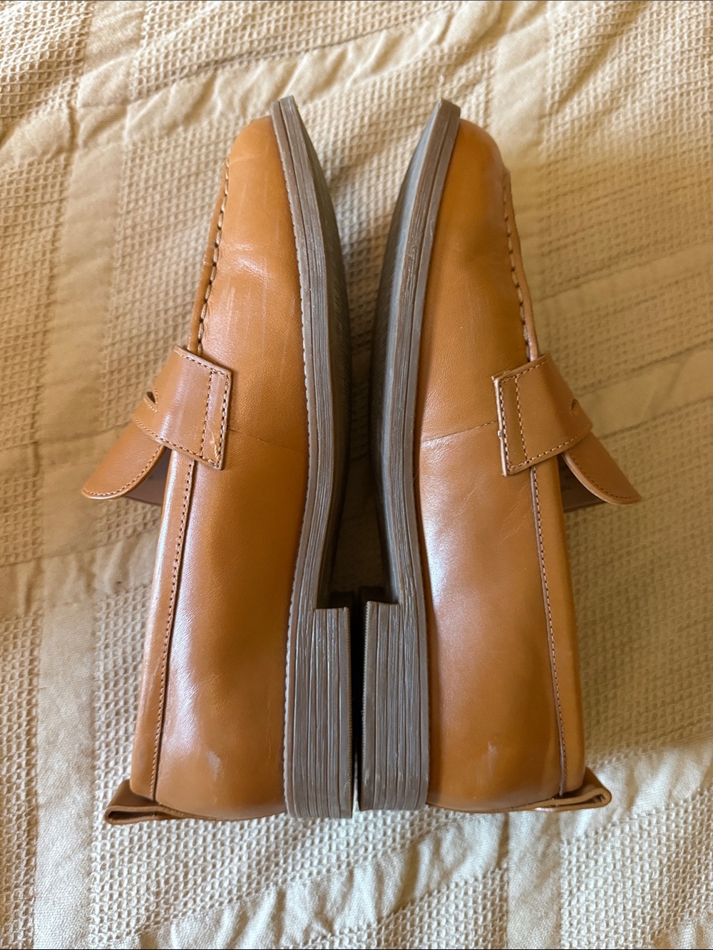 Cole Haan Women’s Tan Leather Penny Loafers - Picture 6 of 6
